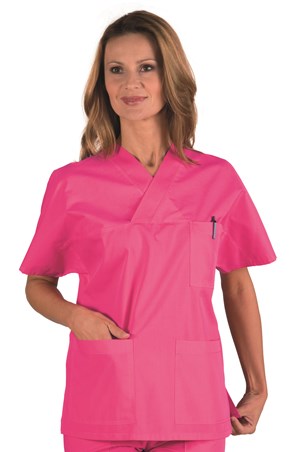 Casacca Collo A V Fuxia Unisex