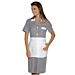 Half sleeves Positano gown with apron - Isacco