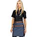 Leonidas apron with leather inserts - Isacco