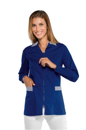 Barcellona blouse - Isacco Blu+riga Blu