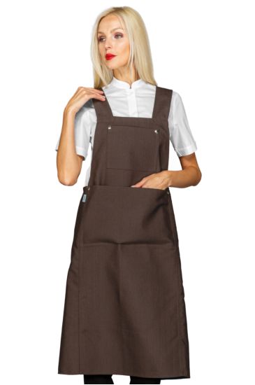 Nagano Dark Brown apron - Isacco Testa Di Moro