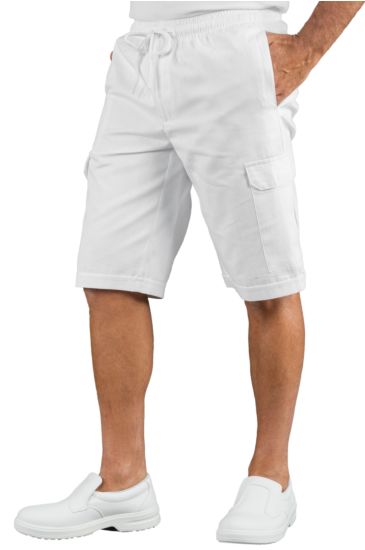 Pantacargo Short con elastico - Isacco Bianco