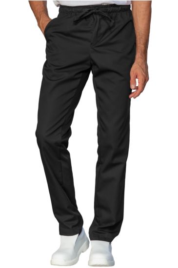 Unisex slim zip trousers - Isacco Black