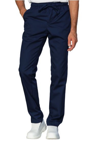 Unisex slim zip trousers - Isacco Dark Blue