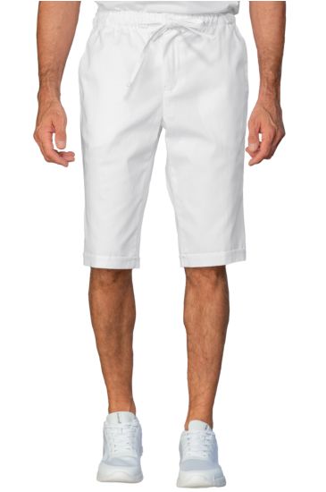 Pantaloncino slim zip unisex - Isacco White