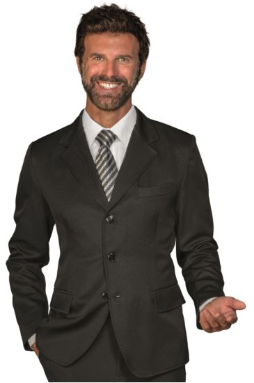 3 buttons jacket for men - Isacco Black