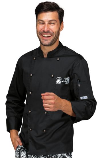 Atlanta chef jacket - Isacco Nero+skull 12