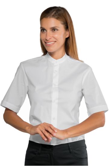 Detroit unisex stretch shirt - Isacco Bianco