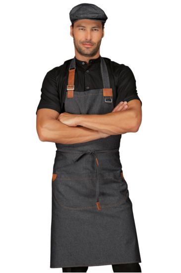 Kansas apron - Isacco Black Jeans