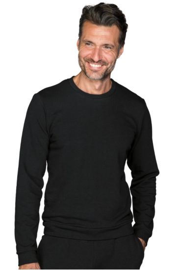 Felpa unisex girocollo - Isacco Nero